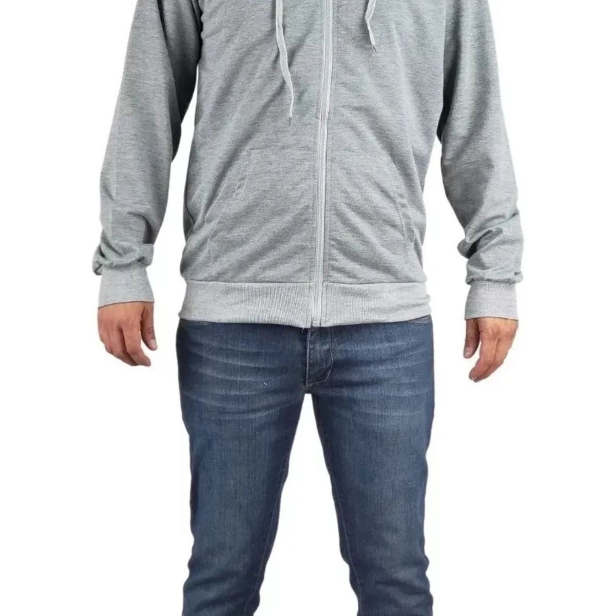 LOOK SHOP - Polerón Canguro Hombre Colores Forro Polar Capucha 807
