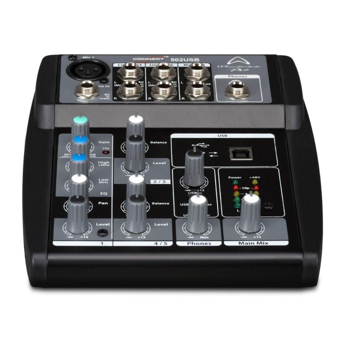 WHARFEDALE - Mixer Analogo Wharfedale Connect 502USB - Gris Oscuro