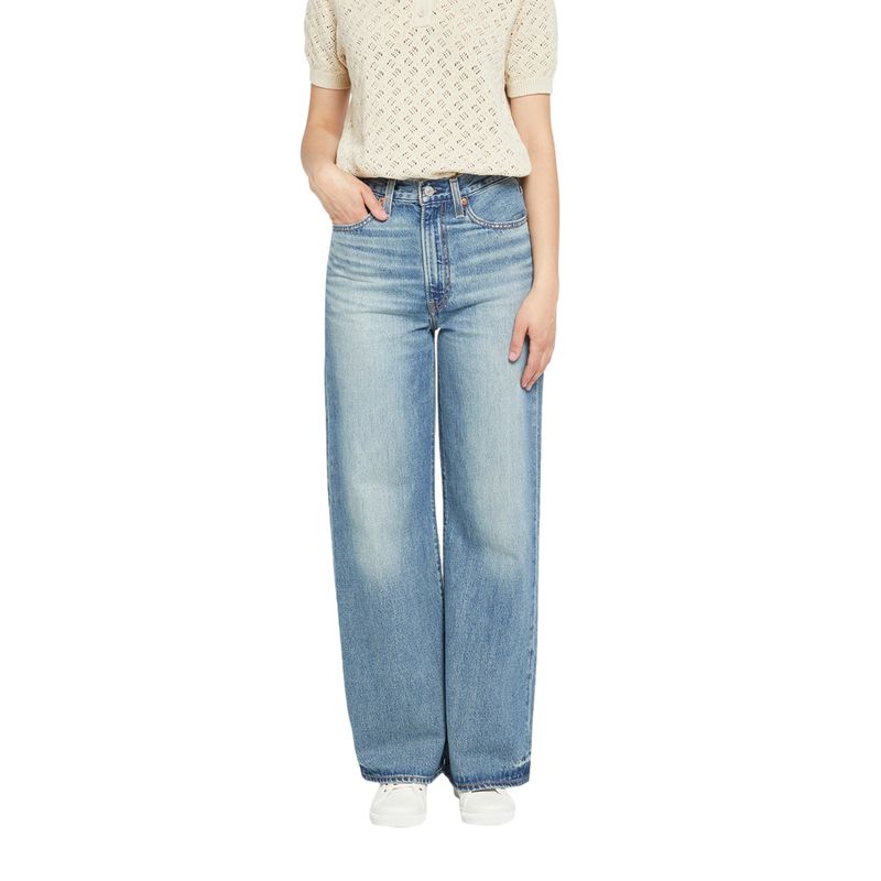 LEVIS - Jeans Mujer Ribcage Wide Leg Celeste Levis