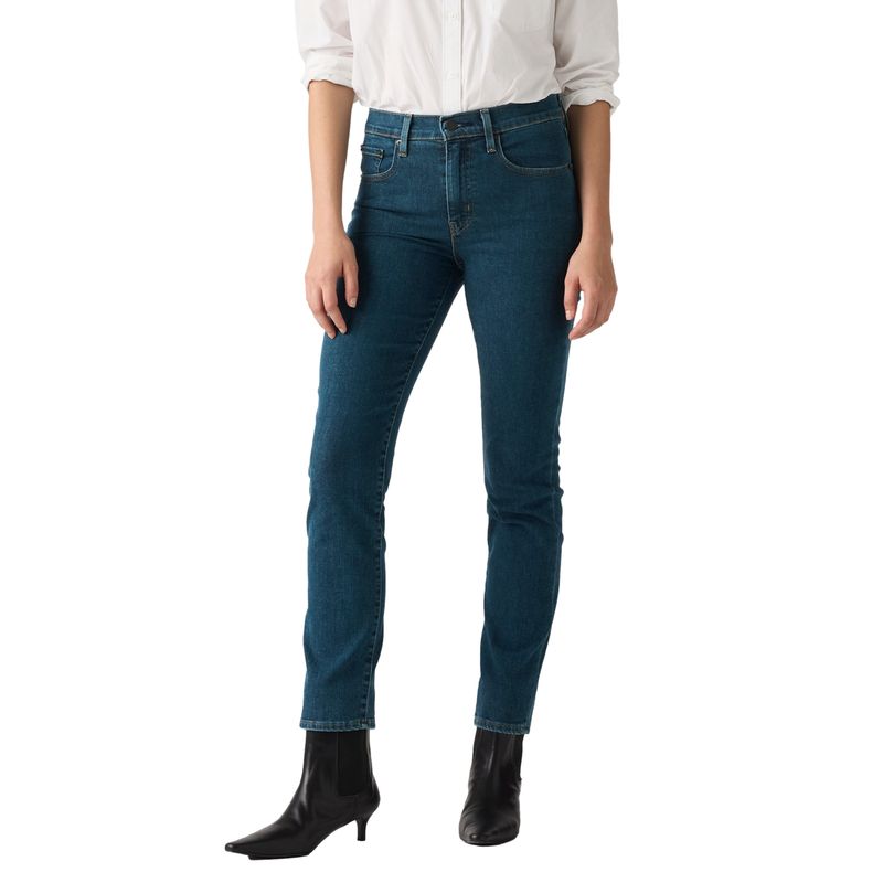 LEVIS - Jeans Mujer 724 High Rise Straight Azul Levis
