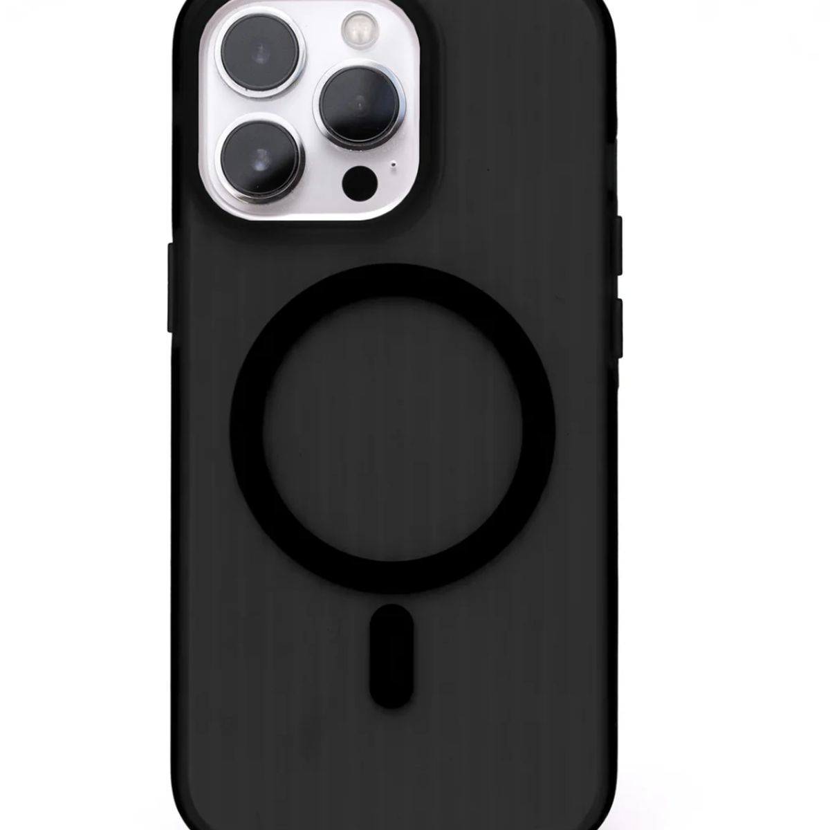 GENERICO - Carcasa Magsafe Ice Cream con Pop Socket Negra IPH 16 Pro