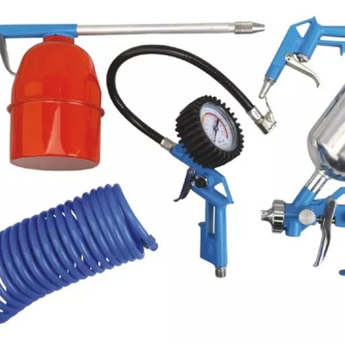 HYUNDAI - Kit Compresor 5pz Pistolas Y Manguera Hyundai Kitxy5000