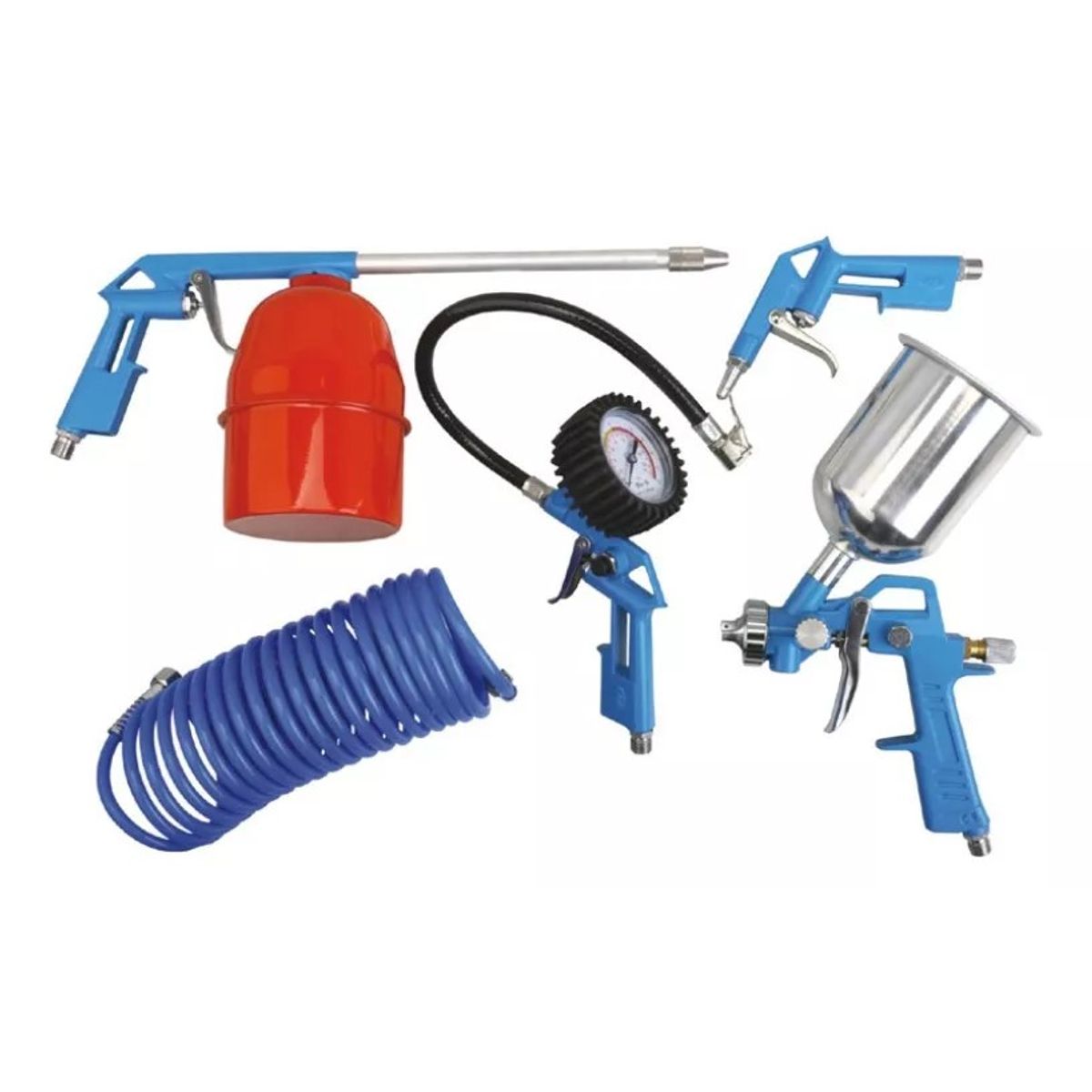 HYUNDAI - Kit Compresor 5pz Pistolas Y Manguera Hyundai Kitxy5000