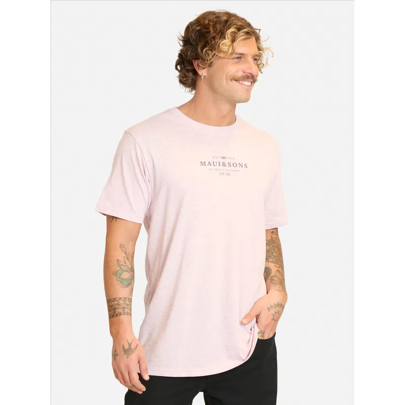 MAUI AND SONS - Polera MC Tivamo Rosado Hombre Maui And Sons - Rosa