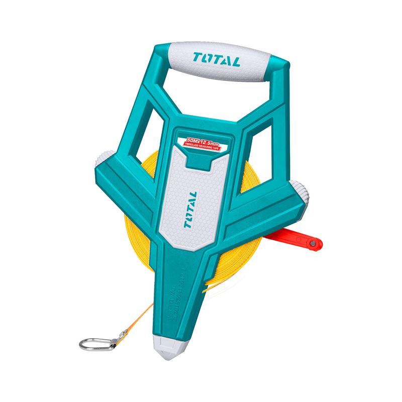 TOTAL TOOLS - Huincha de Medir Fibra de Vidrio 50 m con Asa Total