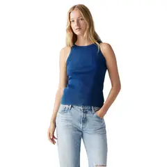 LEVIS - Polera Mujer Essential Racer Tank Azul