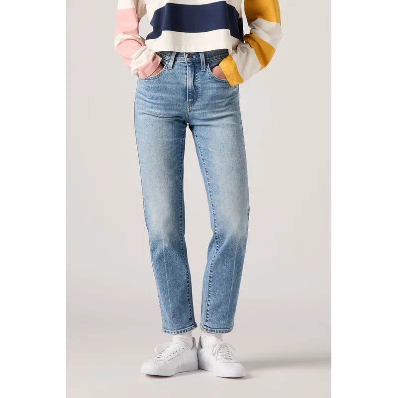 LEVIS - Jeans Mujer 724 High Rise Straight Celeste Levis