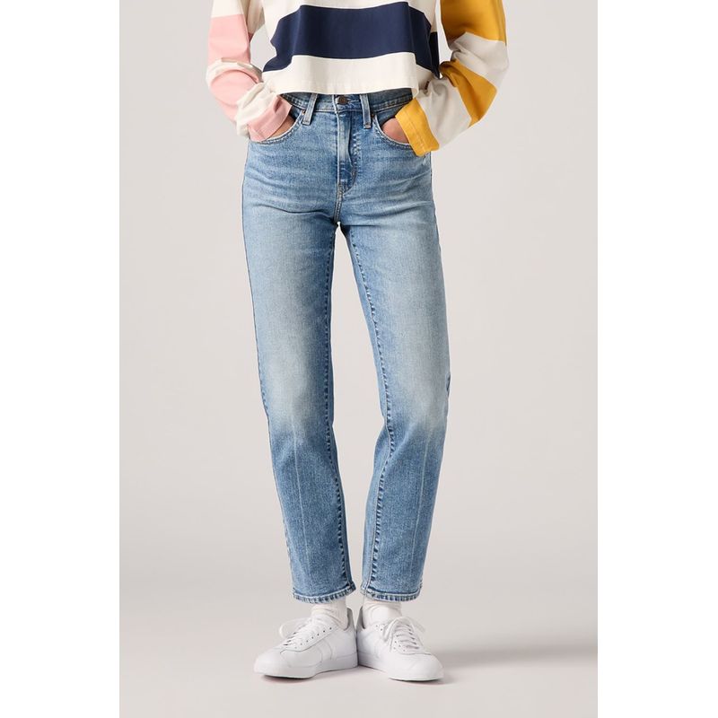 LEVIS - Jeans Mujer 724 High Rise Straight Celeste Levis