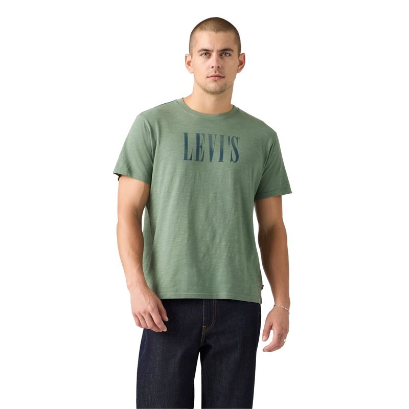 LEVIS - Polera Hombre Relaxed Fit Tee Verde Levis