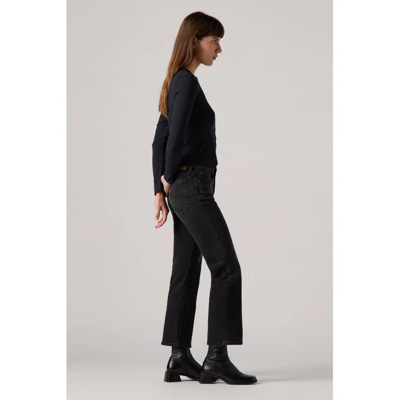 LEVIS - Jeans Mujer 725 Authentic Kick Boot Negro Levis