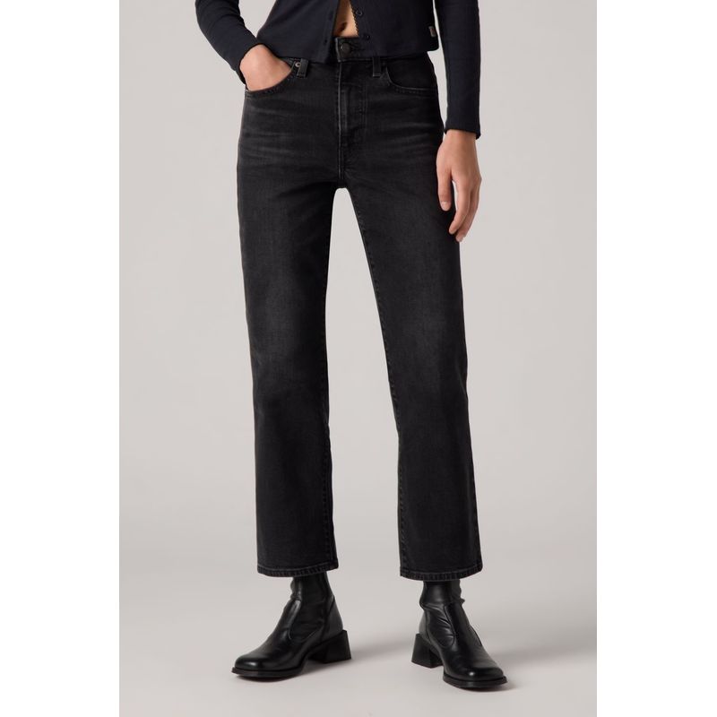 LEVIS - Jeans Mujer 725 Authentic Kick Boot Negro Levis