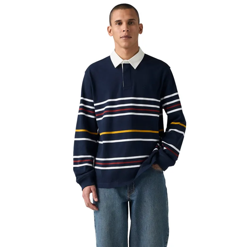 LEVIS - Polera Hombre Union Rugby Azul Levis