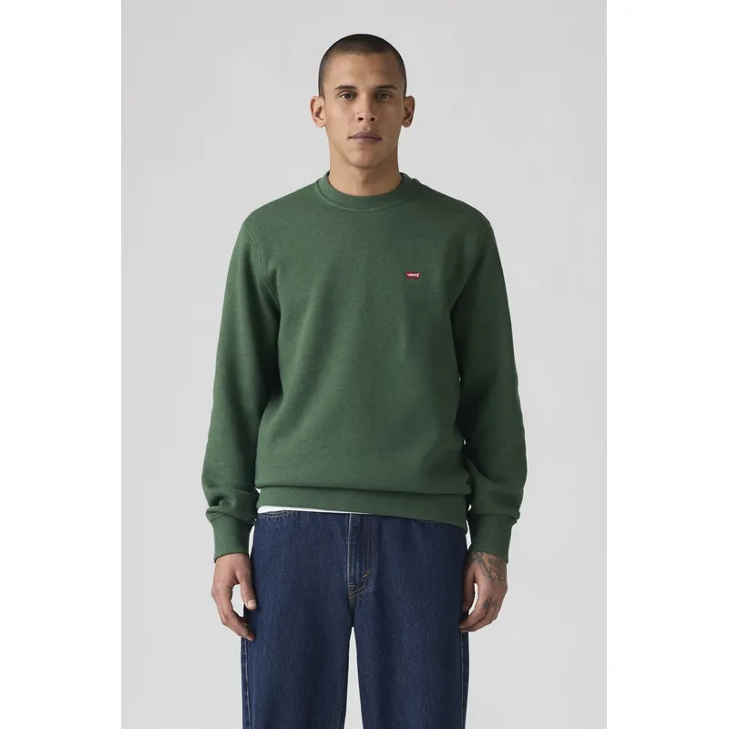 LEVIS - Polerón Hombre Core Crew Sweatshirt Verde Levis