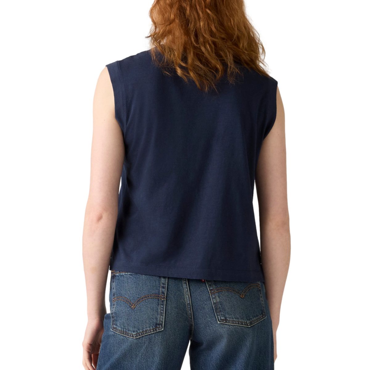 LEVIS - Polera Mujer Boxy Tank Negro Levis