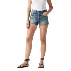 LEVIS - Shorts Mujer 501 Original Short Celeste