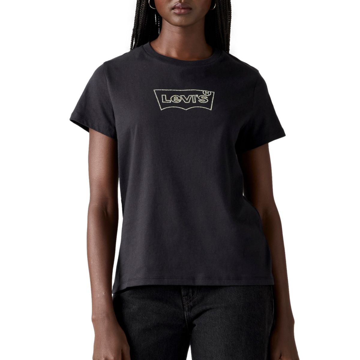 LEVIS - Polera Mujer The Perfect Tee Negro Levis