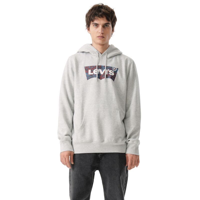 LEVIS - Polerón Hombre Standard Graphic Hoodie Gris Levis