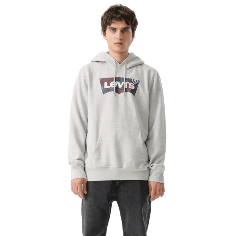 LEVIS - Polerón Hombre Standard Graphic Hoodie Gris Levis