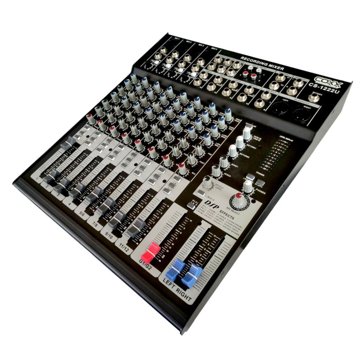 COXX - Mixer Analogo 12 canales USB COXX CS-1222U - Negro