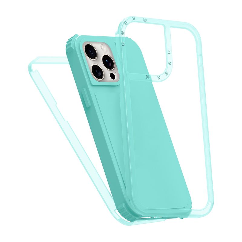 KBOD - Carcasa 360 de 3 Piezas Kbod Urban Play Para iPhone 16 Celeste