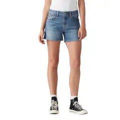 LEVIS - Shorts Mujer A-line Celeste