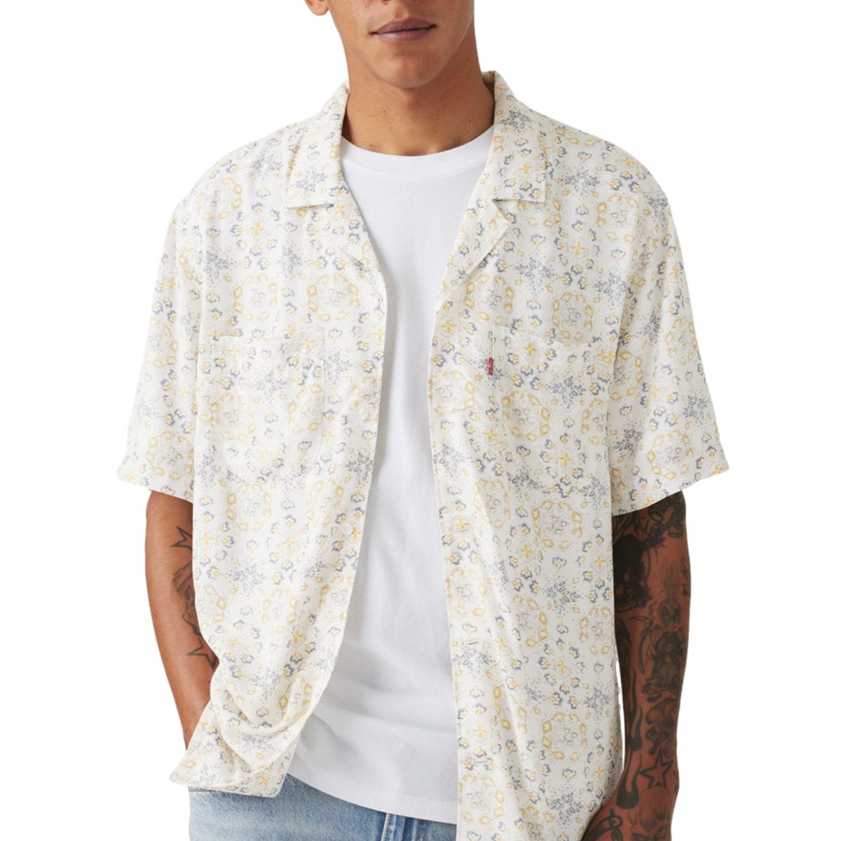 LEVIS - Camisa Hombre S/s Classic Camper Beige Levis