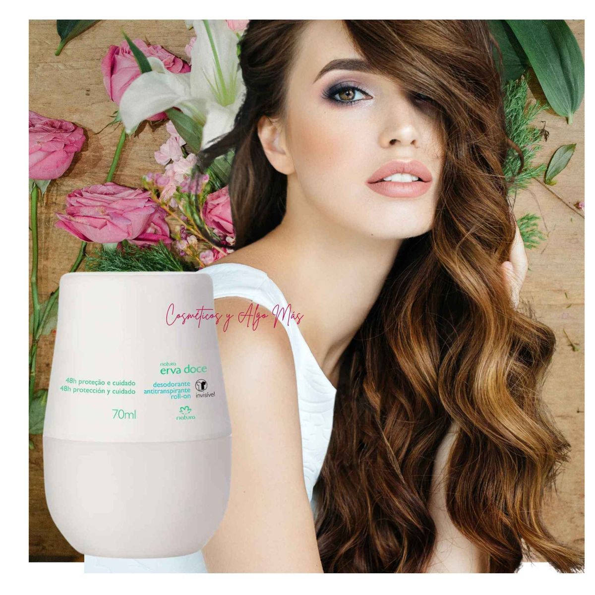 NATURA - Desodorante antitranspirante roll-on invisible Erva Doce