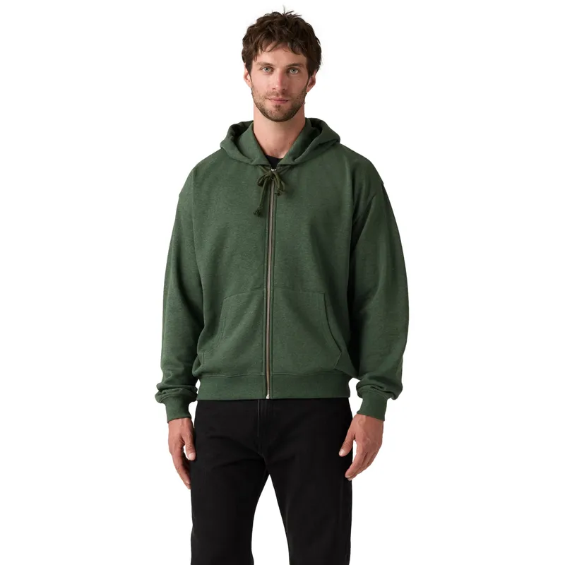 LEVIS - Polerón Hombre Boxy Full Zip Verde Levis