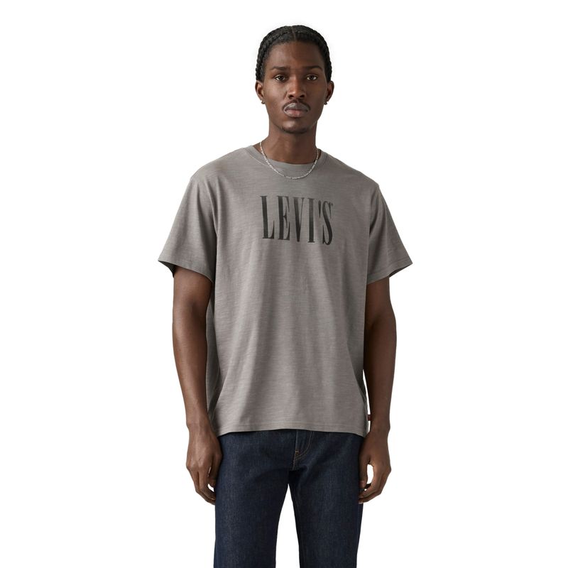 LEVIS - Polera Hombre Relaxed Fit Tee Gris Levis