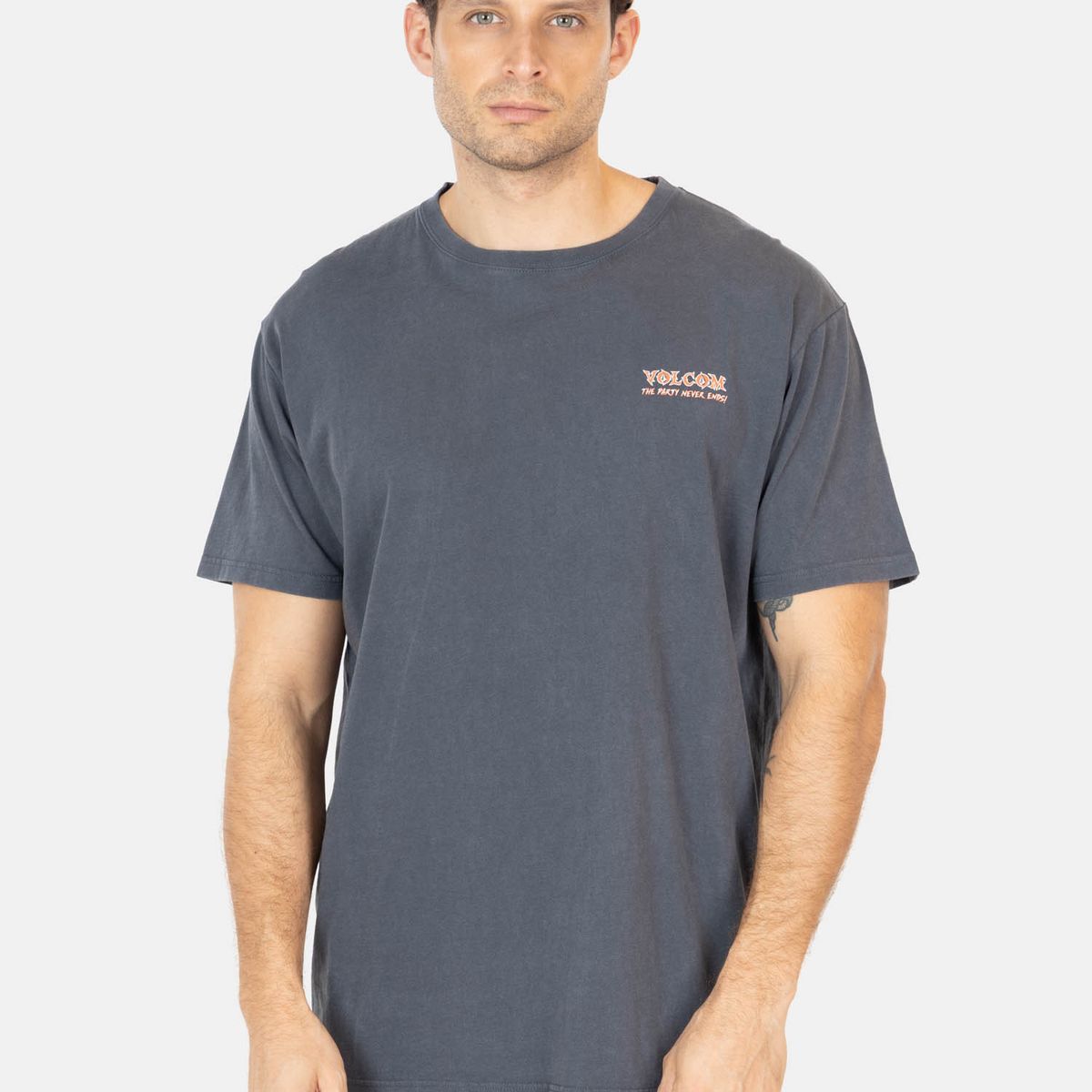 VOLCOM - Polera MC Party Never Gris Hombre Volcom - Gris