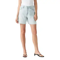 LEVIS - Shorts Mujer High Baggy Short Celeste