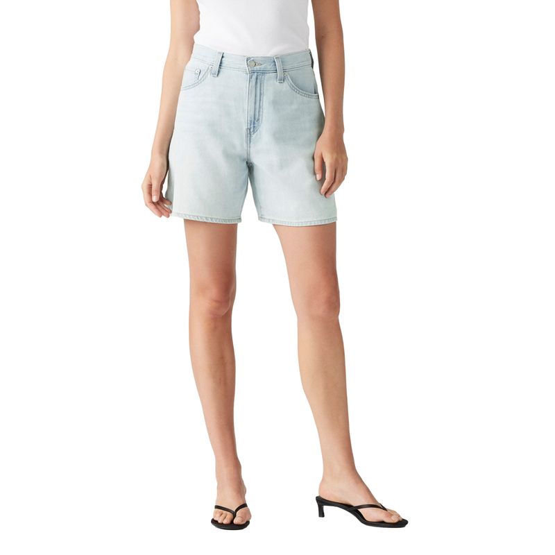 LEVIS - Shorts Mujer High Baggy Short Celeste Levis