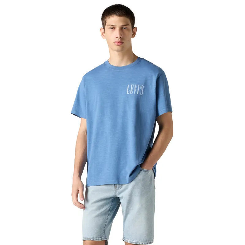 LEVIS - Polera Hombre Relaxed Fit Tee Azul Levis