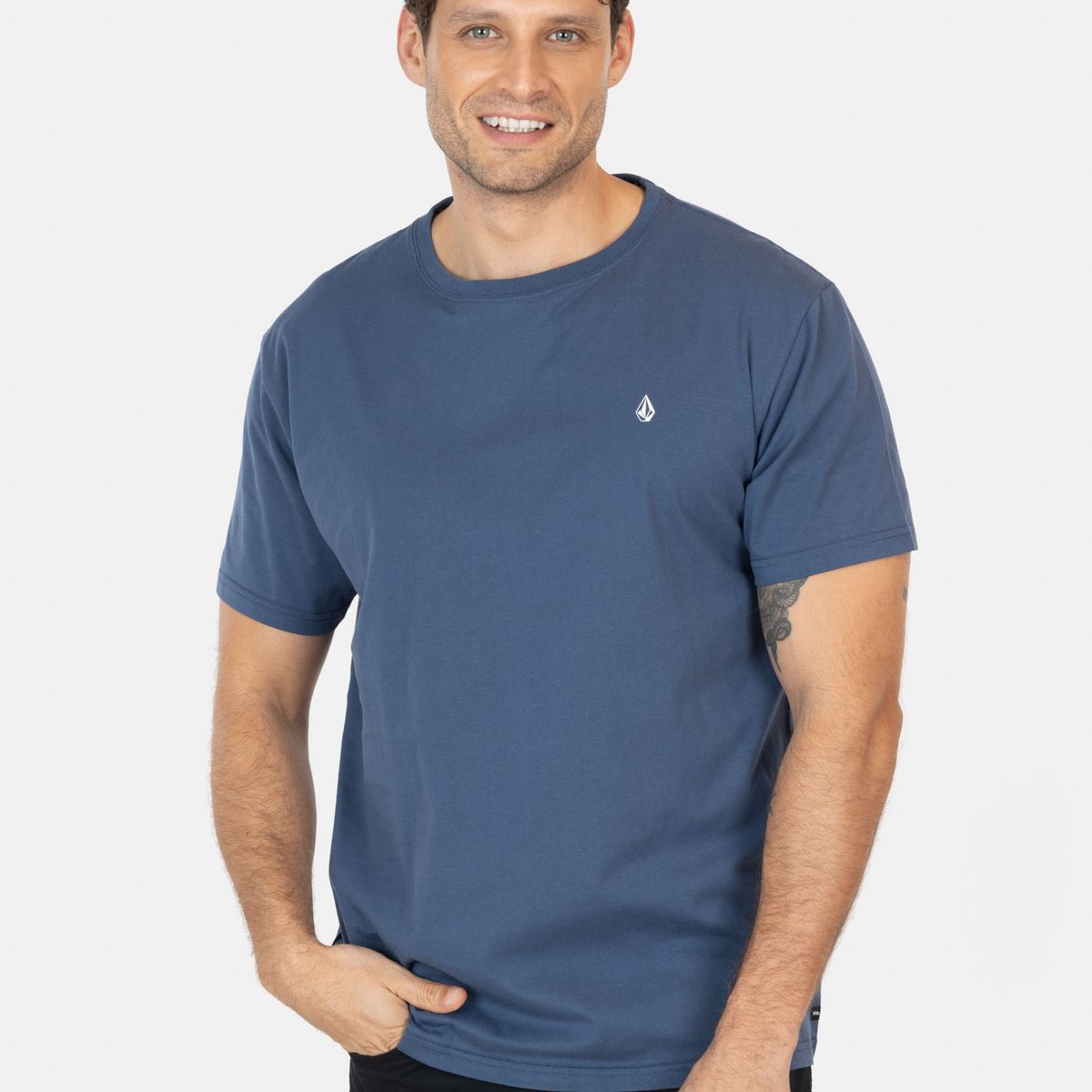 VOLCOM - Polera MC Workwear Azul Hombre Volcom - Azul