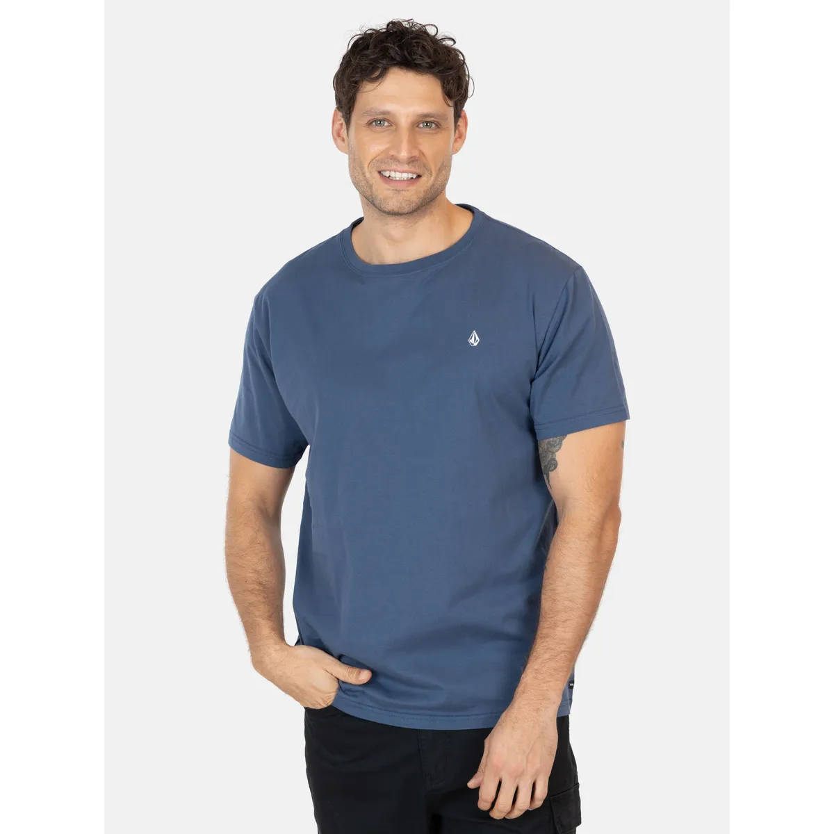 VOLCOM - Polera MC Workwear Azul Hombre Volcom - Azul