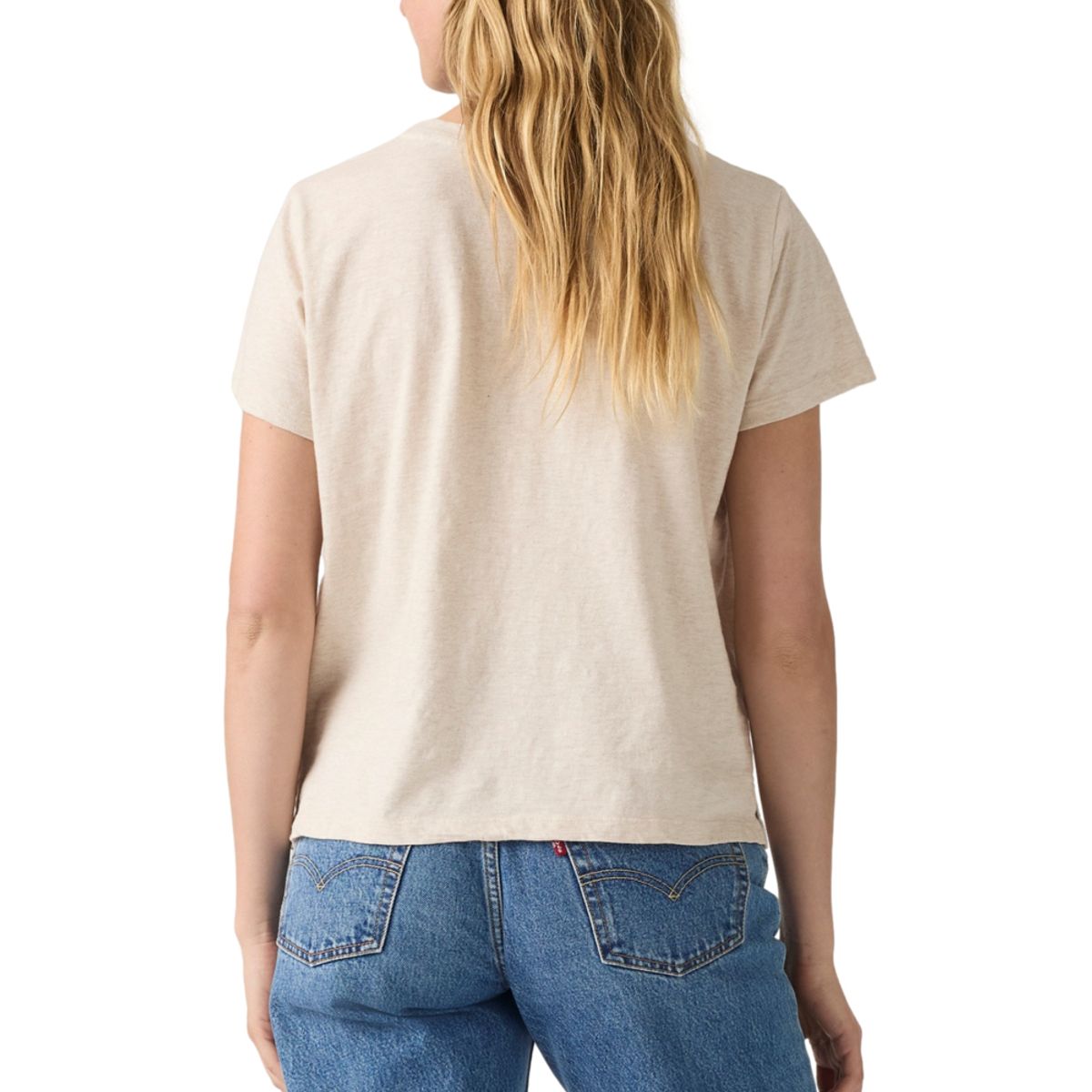 LEVIS - Polera Mujer Graphic Boxy Tshirt Beige Levis