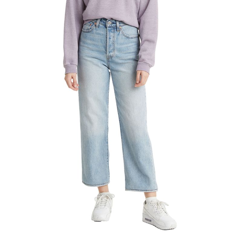 LEVIS - Jeans Mujer Ribcage Straight Ankle Celeste Levis