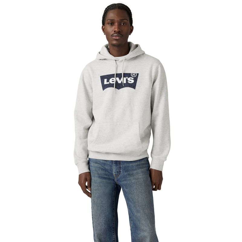 LEVIS - Polerón Hombre Standard Graphic Hoodie Gris Levis