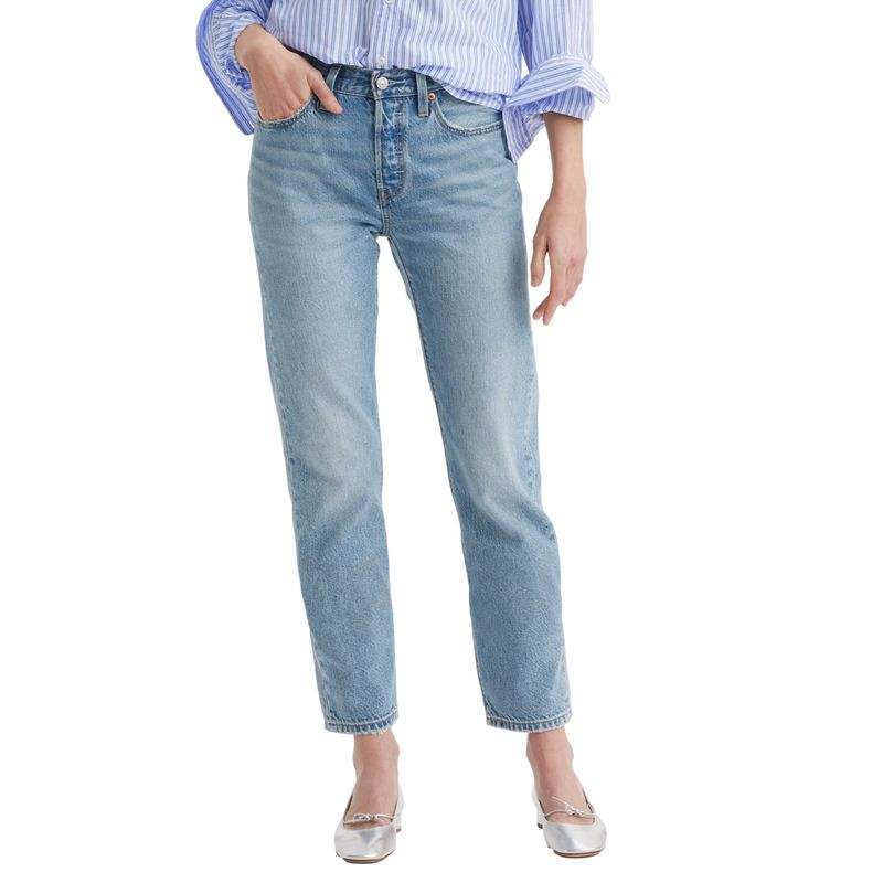 LEVIS - Jeans Mujer 501 Crop Lightweight Celeste Levis