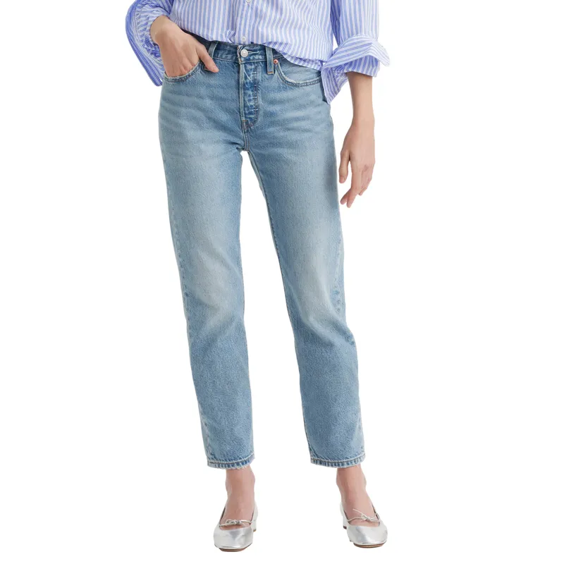 LEVIS - Jeans Mujer 501 Crop Lightweight Celeste Levis