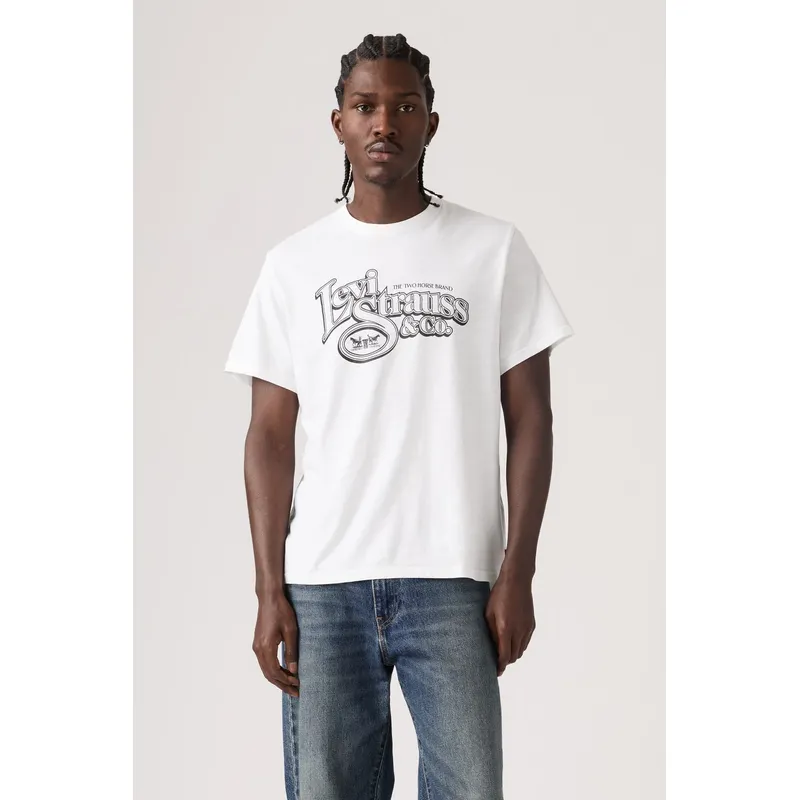 LEVIS - Polera Hombre Relaxed Fit Tee Blanco Levis