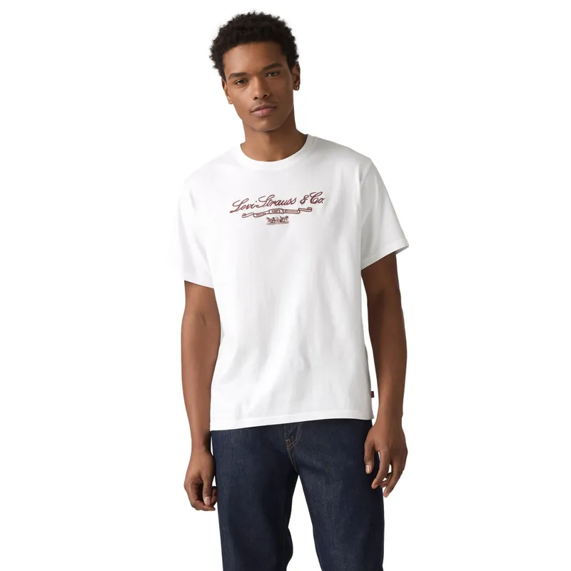 LEVIS - Polera Hombre Relaxed Fit Tee Blanco Levis