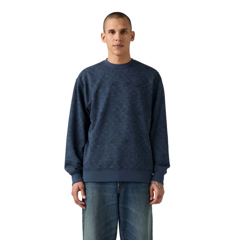 LEVIS - Polerón Hombre Sweats Crew Azul Levis