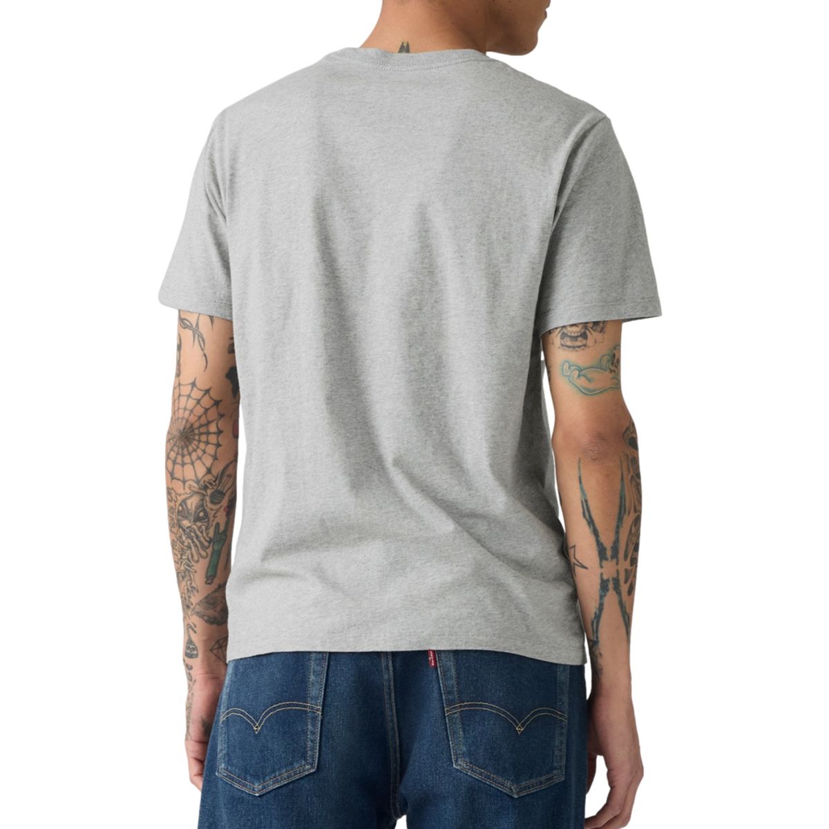 LEVIS - Polera Hombre Graphic Crewneck Tee Gris Levis