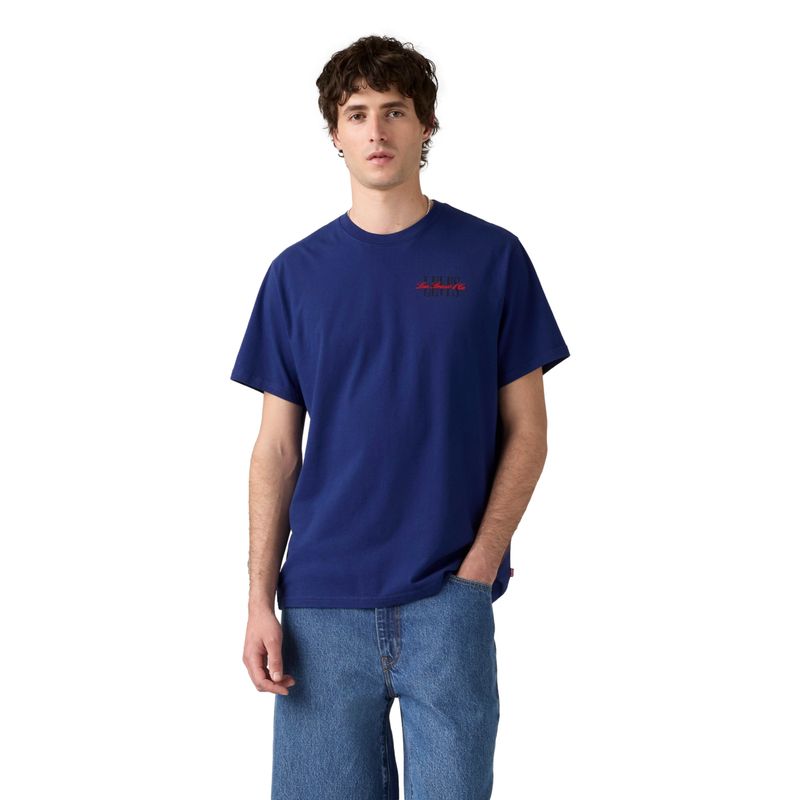 LEVIS - Polera Hombre Relaxed Fit Tee Azul Levis
