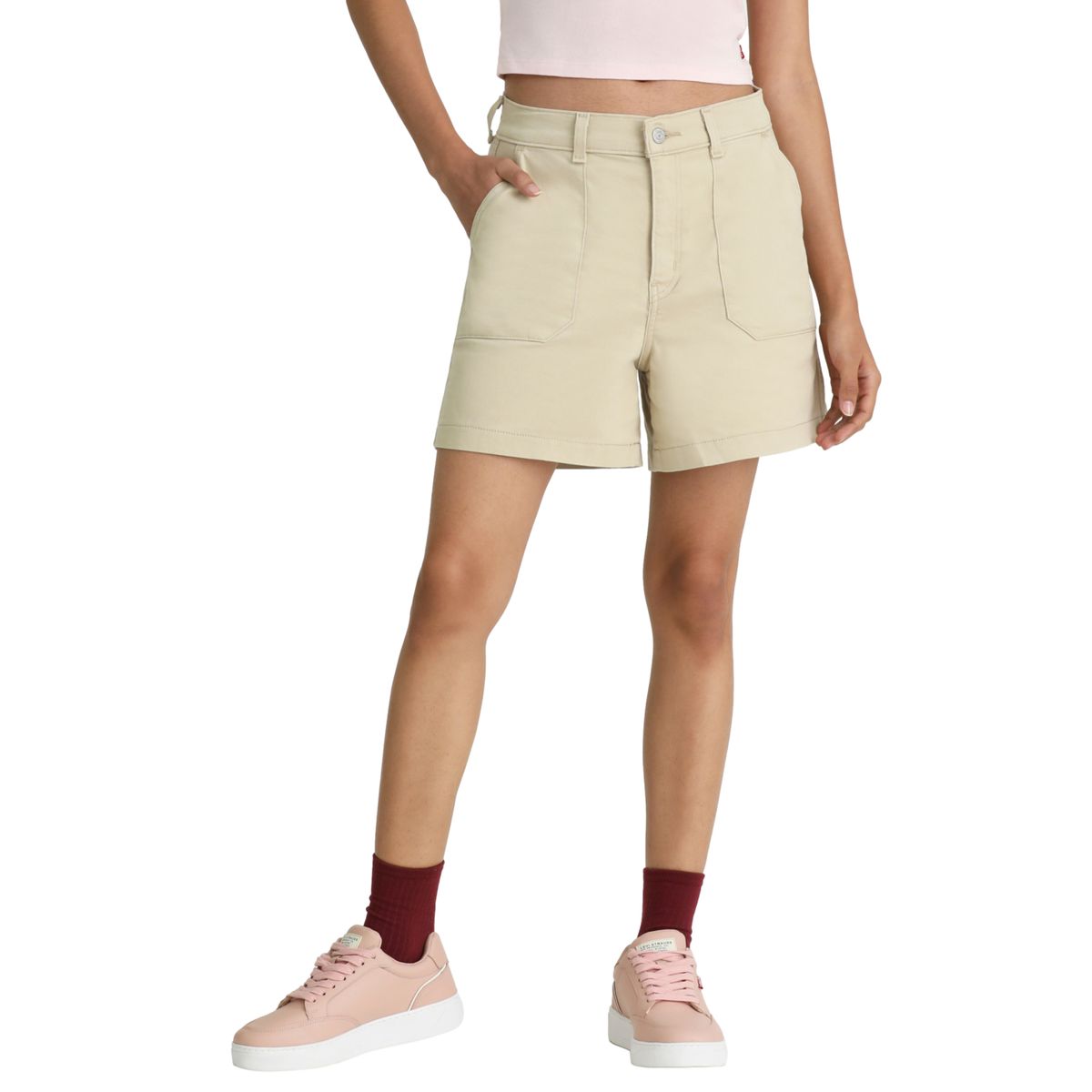 LEVIS - Shorts Mujer Nd Utility Short Beige Levis
