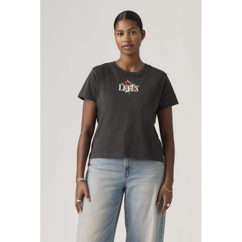 LEVIS - Polera Mujer Graphic Boxy Tshirt Negro Levis