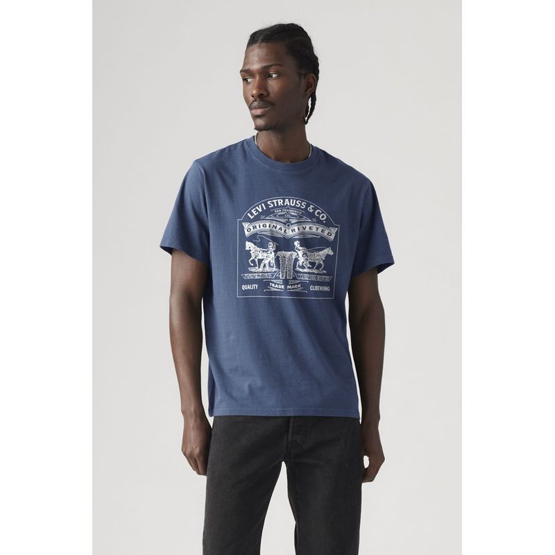 LEVIS - Polera Hombre Relaxed Fit Tee Azul Levis