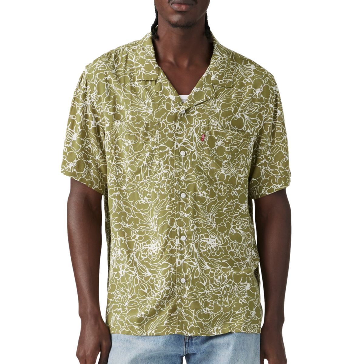 LEVIS - Camisa Hombre S/s Classic Camper Verde Levis