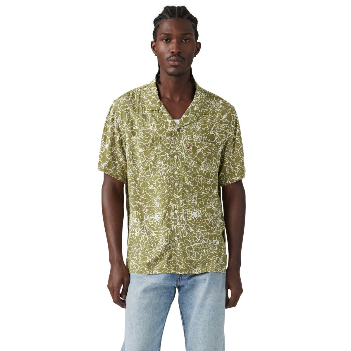 LEVIS - Camisa Hombre S/s Classic Camper Verde Levis